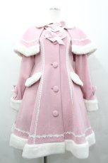 画像1: BABY,THE STARS SHINE BRIGHT / ハートミルキーコート（2024年）  ピンクＸ白 I-26-03-02-094-BA-CO-SA-ZTC013 (1)