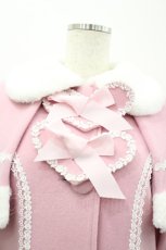 画像3: BABY,THE STARS SHINE BRIGHT / ハートミルキーコート（2024年）  ピンクＸ白 I-26-03-02-094-BA-CO-SA-ZTC013 (3)