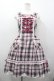 画像1: BABY,THE STARS SHINE BRIGHT / 裾スカラップタータンチェックジャンパースカート  ピンクＸチェック I-26-03-02-095-BA-OP-SA-ZI (1)
