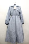画像2: m petit by misako / リボンチェックワンピース LL 青チェック I-26-03-02-097-LO-OP-SA-ZI (2)