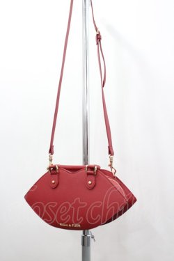 画像1: Maison de FLEUR / リップモチーフバッグ  赤 I-26-03-02-098-LO-BG-SA-ZI