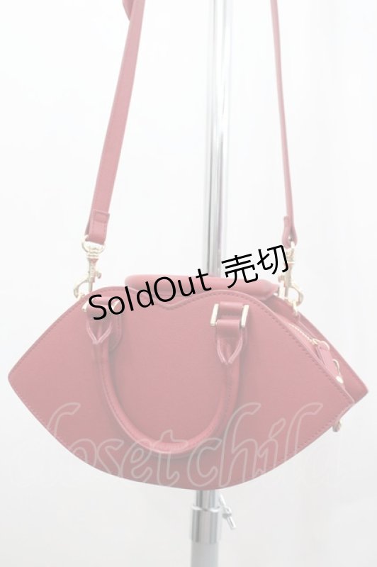 画像3: Maison de FLEUR / リップモチーフバッグ  赤 I-26-03-02-098-LO-BG-SA-ZI (3)