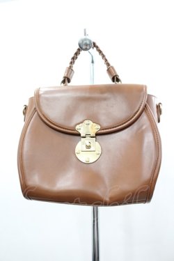 画像1: axes femme / レザー2WAYバッグ  キャメル I-26-03-02-100-AX-BG-SA-ZI