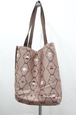 画像2: Amavel / オリジナルプリントトートバッグ  ブラウン I-26-03-02-102-CA-BG-SA-ZI