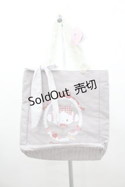 画像1: m petit by misako / AM*リボンツキトート  中紫 I-26-03-02-103-LO-BG-SA-ZI