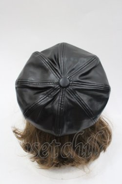 画像2: REFLEM / PUレザーハーネスリングキャスケット  黒 I-26-03-02-105-PU-AC-SA-ZI