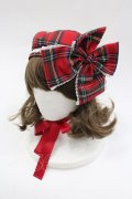 Amavel / Dolly Holidayチェックリボンベレー  赤チェック I-26-03-02-107-CA-AC-SA-ZI