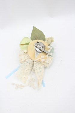 画像2: Anges et Demons / ミニキャノティエクリップ  アイボリーＸサックス I-26-03-02-109-GO-AC-SA-ZI