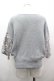 画像2: axes femme / 袖シースルー刺繍ニット M グレー I-26-03-02-011-AX-TO-TE-ZI (2)