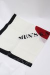 画像1: MEN'S KANEKO ISAO / ハートロゴプリントスカーフ  アイボリー I-26-03-02-115-LO-ZA-SA-ZI (1)