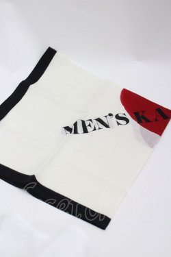 画像1: MEN'S KANEKO ISAO / ハートロゴプリントスカーフ  アイボリー I-26-03-02-115-LO-ZA-SA-ZI