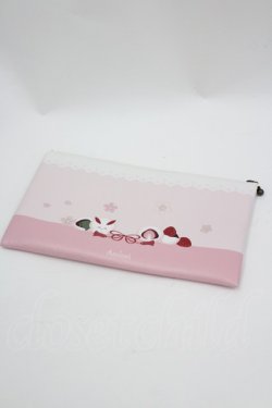 画像2: Amavel / うさいちごの和菓子ポーチ  ピンク I-26-03-02-118-CA-ZA-SA-ZI