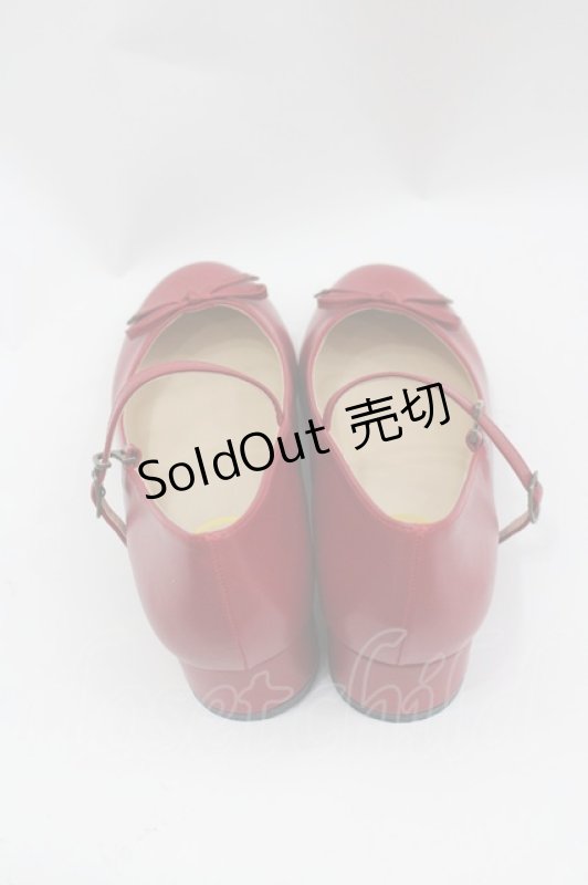 画像3: Fi.n.t / ストラップ付きリボンバレエシューズ L 赤 I-26-03-02-124-CA-SH-SA-ZI (3)