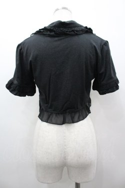 画像2: axes femme / シフォンフリルボレロ M 黒 I-26-03-02-014-AX-TO-TE-ZI