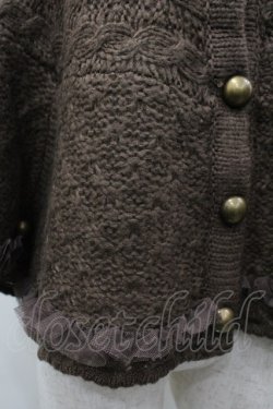 画像3: axes femme / ハイネックニットポンチョ M ブラウン I-26-03-02-015-AX-TO-TE-ZI