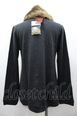 画像2: axes femme / ファーティペット付花柄プルオーバー M キナリ I-26-03-02-017-AX-TO-TE-ZI