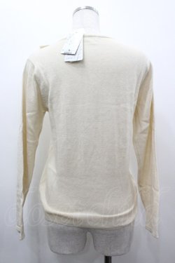 画像2: axes femme / 襟元バラ使いニットプルオーバー M キナリ I-26-03-02-002-AX-TO-TE-ZI