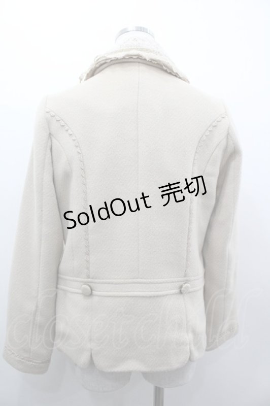 画像2: axes femme / デコ衿ショートコート  ベージュ I-26-03-02-023-AX-JA-SA-ZI (2)