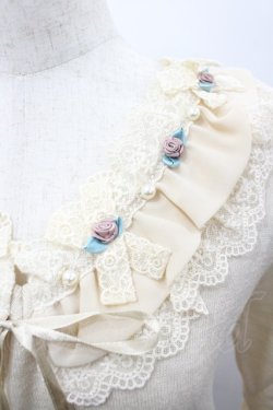 画像3: axes femme / 襟元バラ使いニットプルオーバー M キナリ I-26-03-02-002-AX-TO-TE-ZI