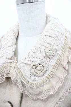 画像3: axes femme / デコ衿ショートコート  ベージュ I-26-03-02-023-AX-JA-SA-ZI