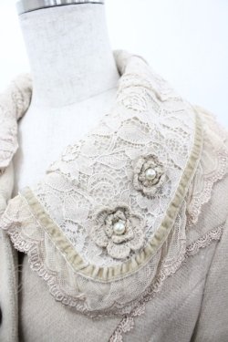 画像3: axes femme / デコ衿ショートコート L ベージュ I-26-03-02-024-AX-JA-SA-ZI