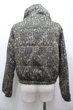 画像2: axes femme / ハイネックレースジャケット  黒Ｘベージュ I-26-03-02-026-AX-JA-SA-ZI