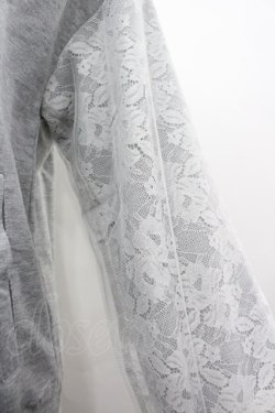 画像3: axes femme / ボリュームレース袖パーカー M グレー I-26-03-02-027-AX-TO-SA-ZI