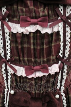 画像4: Cute.Q（海外ロリータブランド） / ベイリーズガールズチェックワンピース  ボルドーチェック I-26-03-04-031-GO-BL-SA-ZI