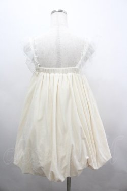 画像3: To Alice / パールリボンバルーンジャンパースカート  生成りＸピンク I-26-03-04-032-LO-OP-SA-ZI