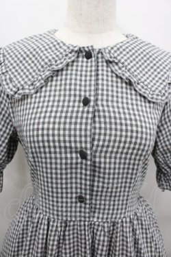 画像2: m petit by misako / AM*ギンガムCHKワンピース S グレー I-26-03-04-034-LO-OP-TE-ZI