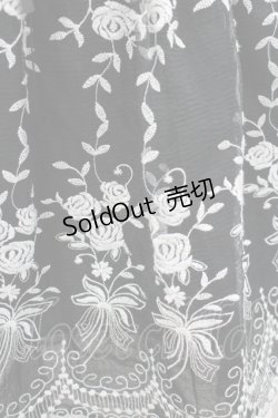 画像2: axes femme / オーガンジー刺繍ハイウエストスカート M 黒 I-26-03-04-041-AX-SK-TE-ZI