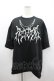 画像1: REFLEM / チェーン付き顔料加工Tシャツ  黒Ｘ白 I-26-03-04-005-PU-TO-SA-ZI (1)