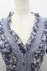 画像2: axes femme / ローズリーフ柄ティアードワンピース M ブルー I-26-03-04-052-AX-OP-TE-ZI (2)