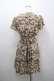 画像3: axes femme / ローズリーフ柄ティアードワンピース M ベージュ I-26-03-04-053-AX-OP-TE-ZI (3)