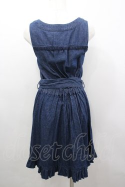 画像3: axes femme / フィット&フレアージャンドレ M インディゴ I-26-03-04-056-AX-OP-TE-ZI