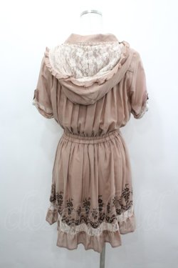 画像3: axes femme / 裾刺繍フード付シャツチュニ M アワピンク I-26-03-04-061-AX-CO-TE-ZI