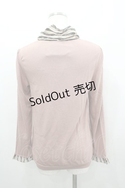 画像2: axes femme / レジメ柄ボータイPO M アワピンク I-26-03-04-062-AX-TO-TE-ZI (2)