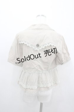 画像3: axes femme / レースMiXワークジャケット M ベージュ I-26-03-04-063-AX-TO-TE-ZI