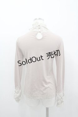 画像3: axes femme / レーシーネックインナーカットソー M ピンク I-26-03-04-066-AX-TO-TE-ZI