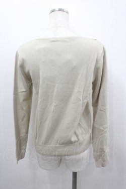 画像3: axes femme / レース＆ローズニットカーディガン M ベージュ I-26-03-04-067-AX-TO-TE-ZI