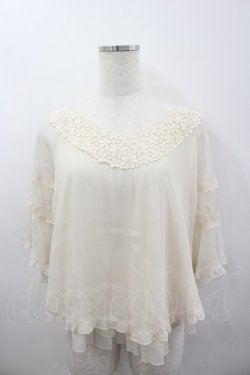 画像1: axes femme / Backデザインシフォントップス  生成り I-26-03-04-068-AX-TO-TE-ZI