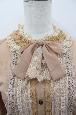 画像2: axes femme / ブラウス風プチスタンドPO M ベージュ I-26-03-04-069-AX-TO-TE-ZI