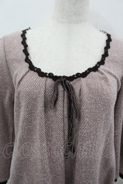 画像2: axes femme / フェイクポケットツイードチュニック M ピンク I-26-03-04-070-AX-TO-TE-ZI