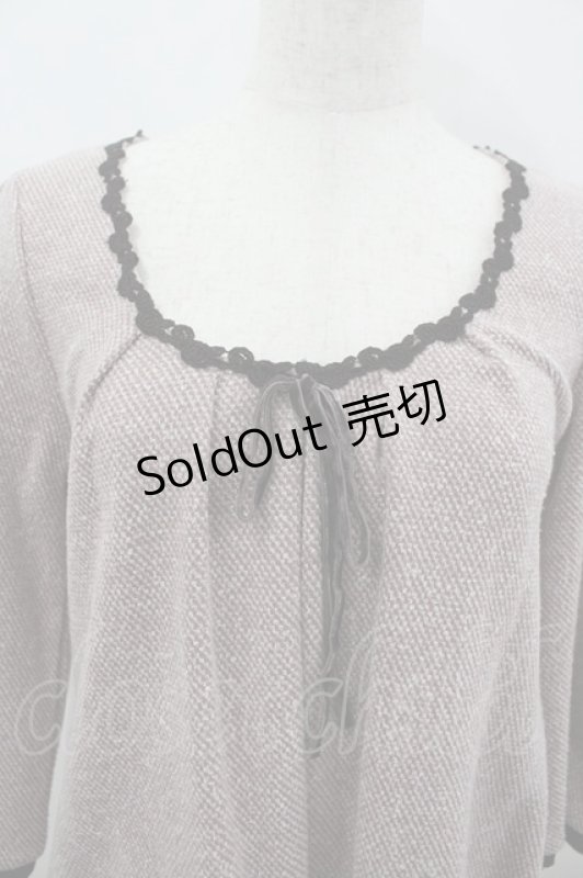 画像2: axes femme / フェイクポケットツイードチュニック M ピンク I-26-03-04-070-AX-TO-TE-ZI (2)