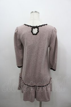 画像3: axes femme / フェイクポケットツイードチュニック M ピンク I-26-03-04-070-AX-TO-TE-ZI