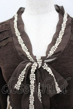 画像2: axes femme / 花柄切替ワンピース M ブラウン I-26-03-04-075-AX-BL-TE-ZI