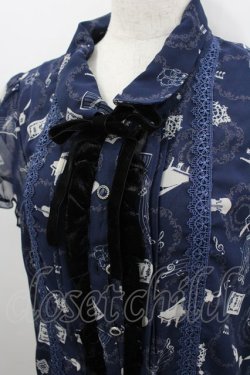 画像2: axes femme / メロディーメルヘンチュニック M 紺 I-26-03-04-082-AX-OP-TE-ZI