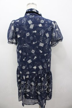 画像3: axes femme / メロディーメルヘンチュニック M 紺 I-26-03-04-082-AX-OP-TE-ZI