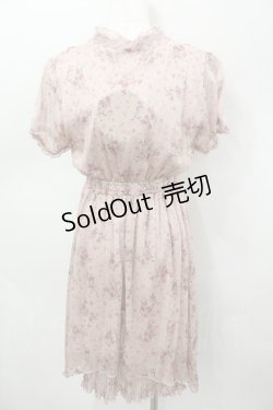 画像3: axes femme Nostalgic / 花柄シフォンブラウスOP M アワピンク I-26-03-04-084-LO-OP-TE-ZI