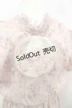 画像4: axes femme Nostalgic / 花柄シフォンブラウスOP M アワピンク I-26-03-04-084-LO-OP-TE-ZI